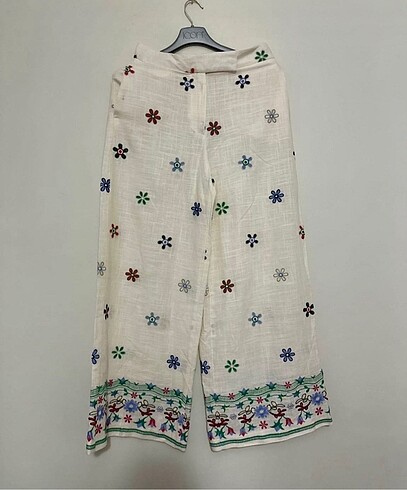 Zara Zara Keten işlemeli pantolon