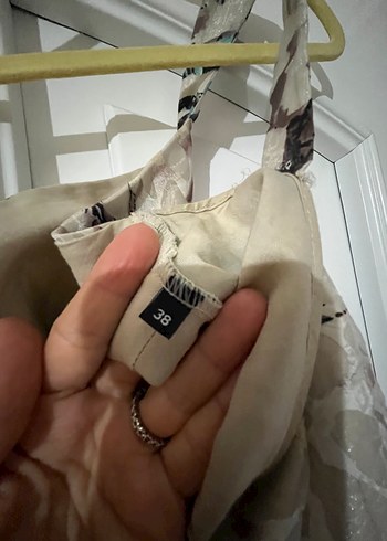 Askılı uzun yazlık elbise - Görsel 4