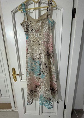 Askılı uzun yazlık elbise - Görsel 2