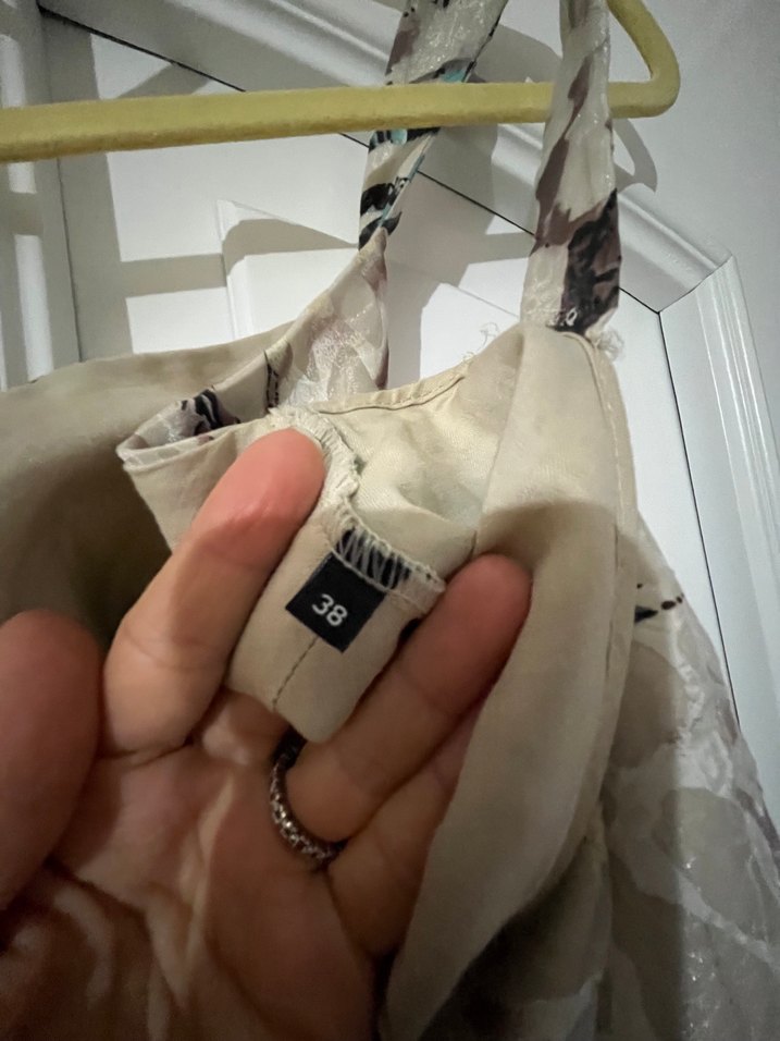 Askılı uzun yazlık elbise - Görsel 4