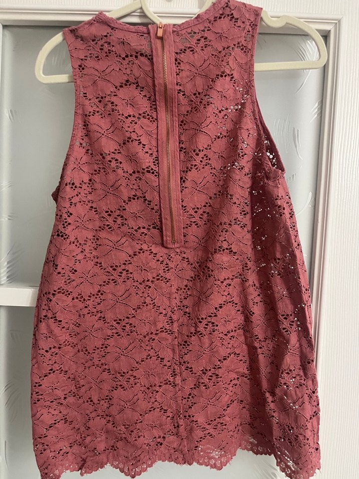 Mango Dantelli Kolsuz Kadın Bluz - Görsel 2