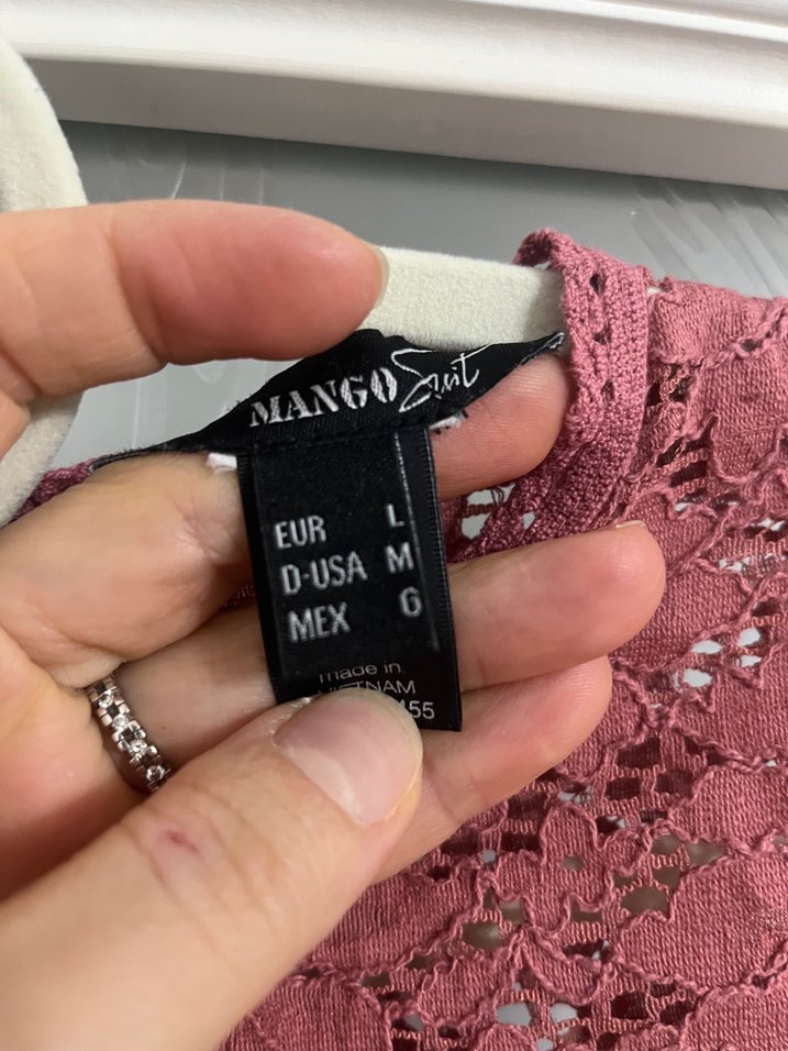 Mango Dantelli Kolsuz Kadın Bluz - Görsel 4