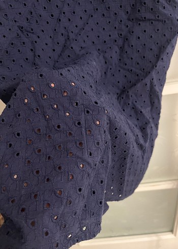 US POLO Lacivert Düğmeli midi elbise - Görsel 4