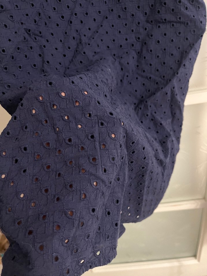 US POLO Lacivert Düğmeli midi elbise - Görsel 4