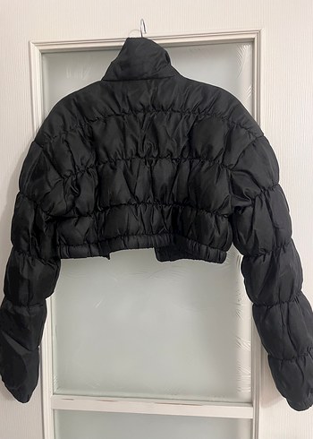 Siyah kısa mont - Görsel 2