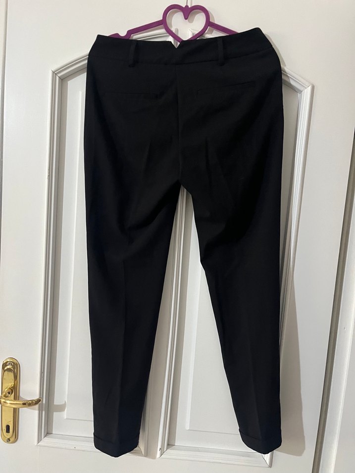 Mango Siyah Kadın Kumaş Pantolon - Görsel 2