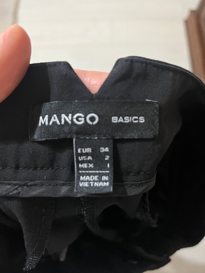 Mango Siyah Kadın Kumaş Pantolon - Görsel 3