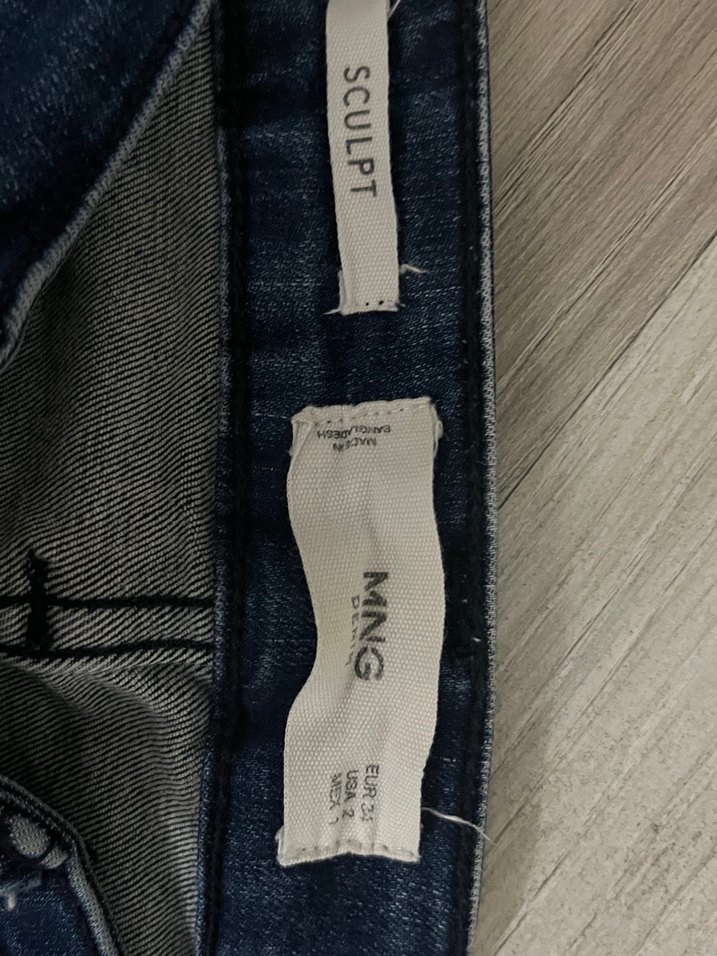 Mango dar kesim kot pantolon - Görsel 2