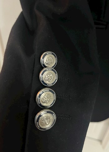 Düğmeli lacivert Erkek Ceket - Görsel 2