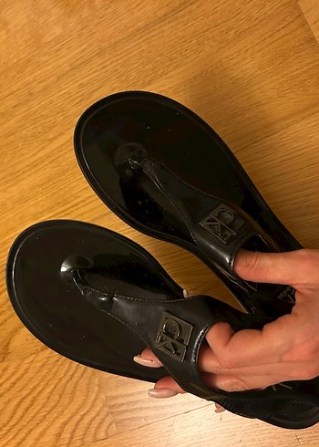 Calvin Klein siyah sandalet - Görsel 2