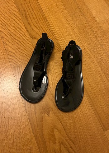 Calvin Klein siyah sandalet - Görsel 3