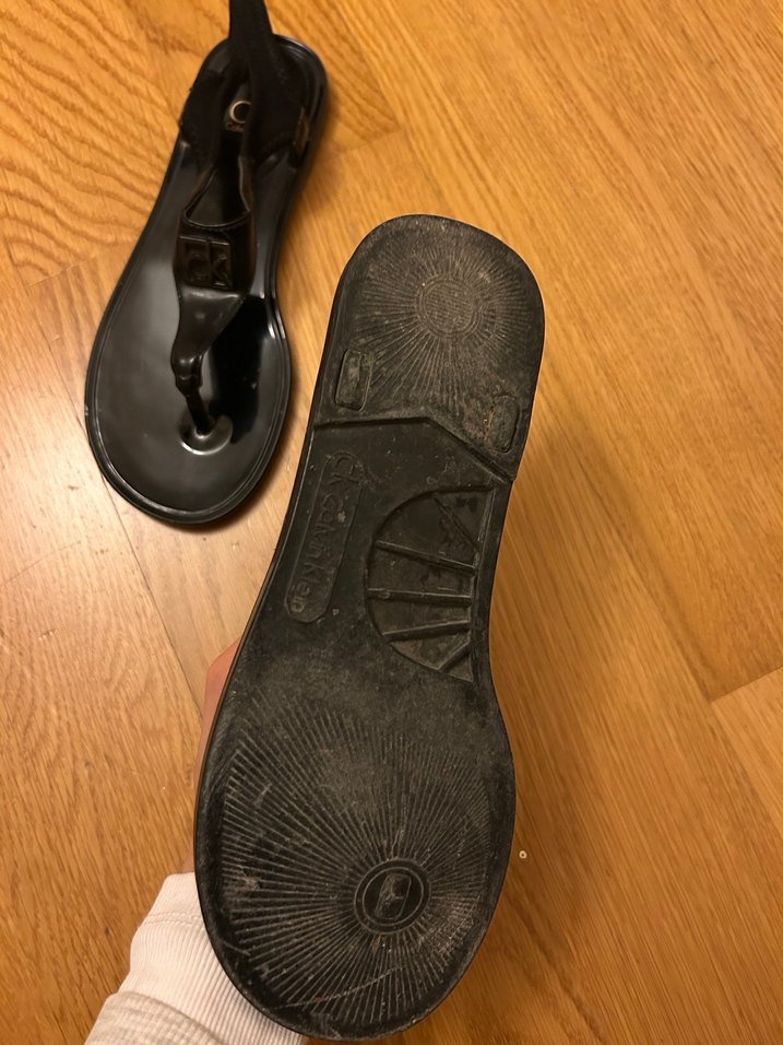 Calvin Klein siyah sandalet - Görsel 4