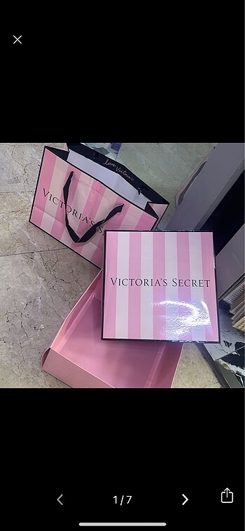 Victoria?s Secret hediye kutusu ve poşeti