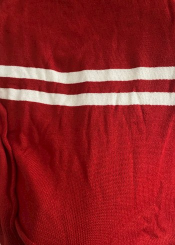 Kadın Kırmızı Uzun Kollu Triko Kazak - Görsel 3