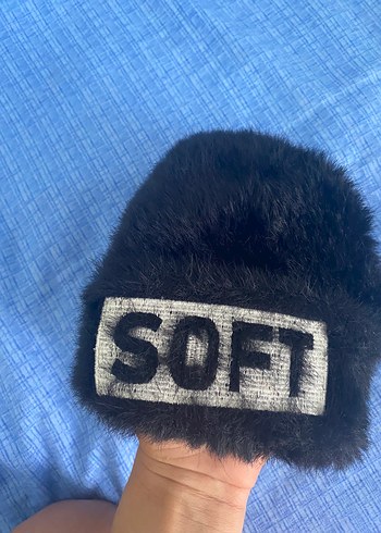 Kürk Detaylı siyah Kadın Bere - Görsel 6