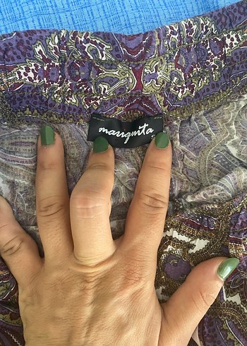 Salaş desenli pantolon - Görsel 3