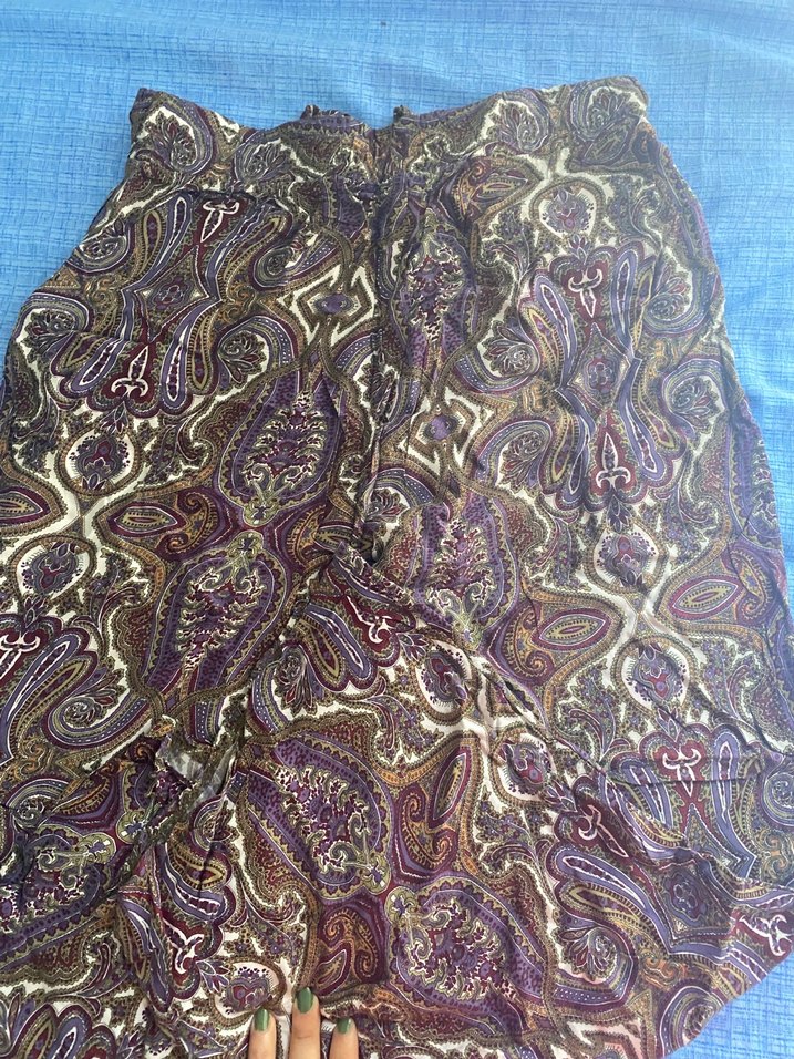 Salaş desenli pantolon - Görsel 4