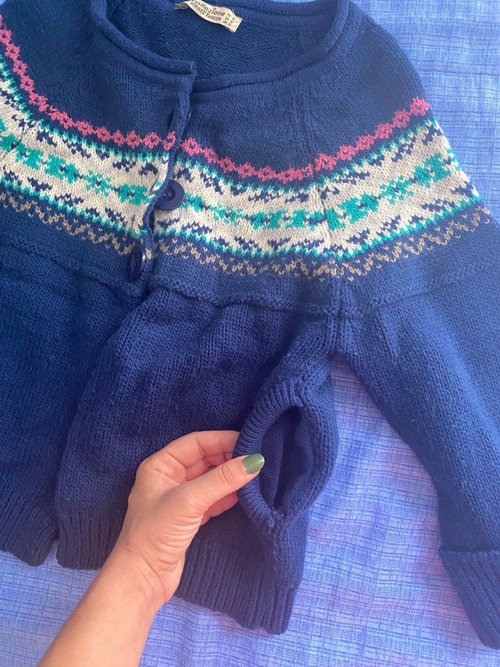 Desenli hırka - Görsel 5