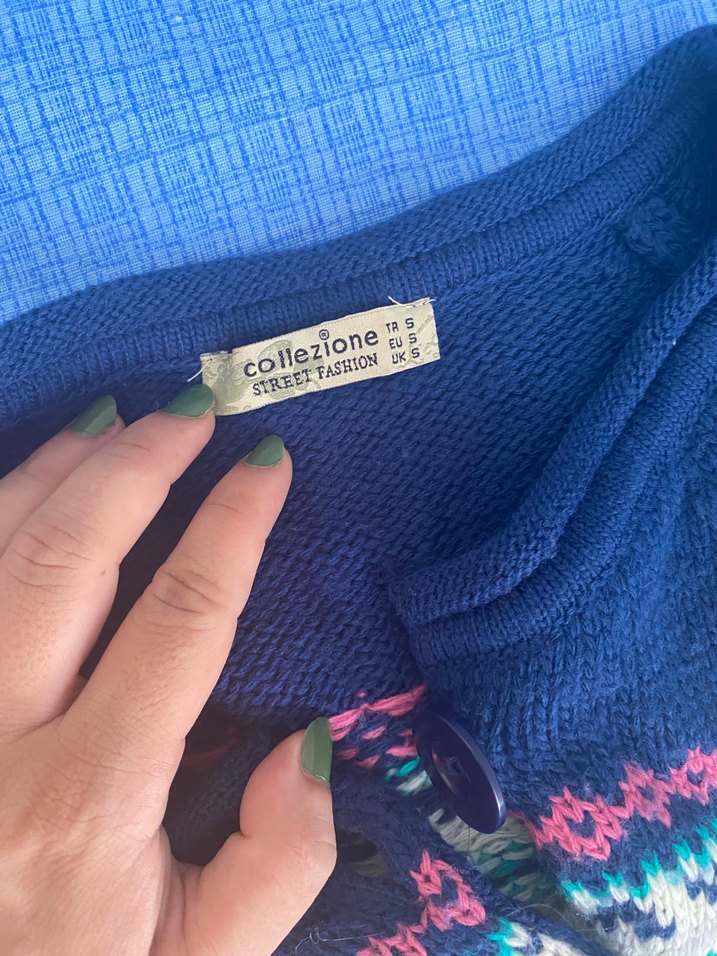 Desenli hırka - Görsel 3