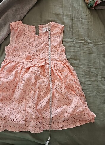 LC Waikiki Pembe dantel elbise, yukandı ama hiç giyilmedi