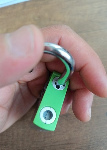 Yeşil Gri Kombinasyonlu Şifreli Anahtarlık - Görsel 5