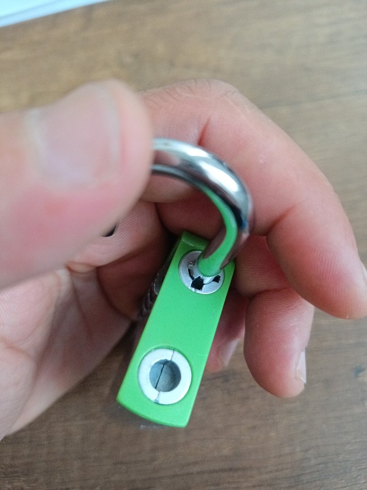 Yeşil Gri Kombinasyonlu Şifreli Anahtarlık - Görsel 5