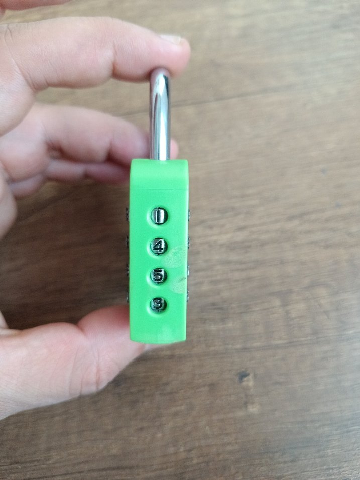 Yeşil Gri Kombinasyonlu Şifreli Anahtarlık - Görsel 3