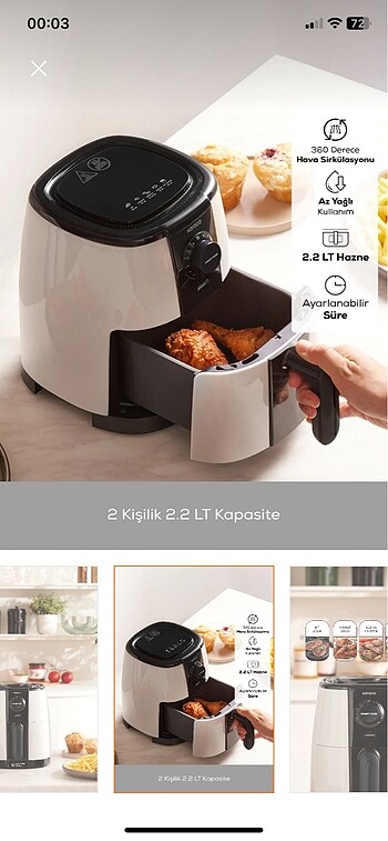 Beden 2.2 litre Airfry