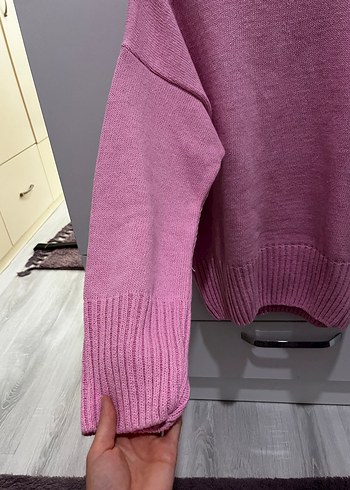 Addax Pembe Basic Kadın Triko Kazak