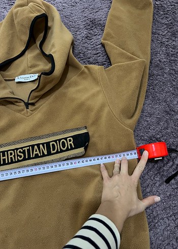 Zara Christian Dior Kapüşonlu Kahverengi Sweatshirt
