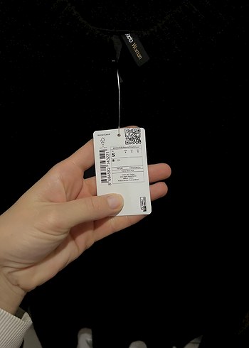 Siyah Kadın Triko Salaş Kazak - Görsel 3