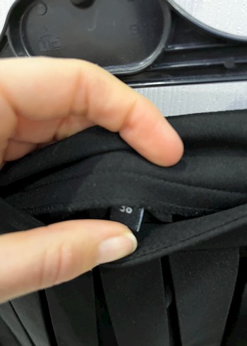 Siyah Pilili Mini Etek - Görsel 6