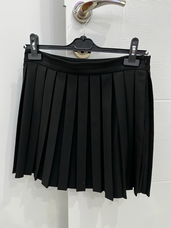 Siyah Pilili Mini Etek - Görsel 2