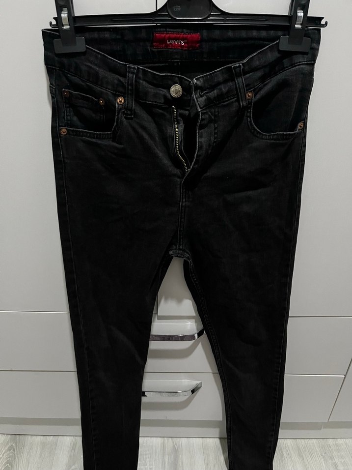 Kadın Siyah Kemerli Dar Kesim Jean - Görsel 2