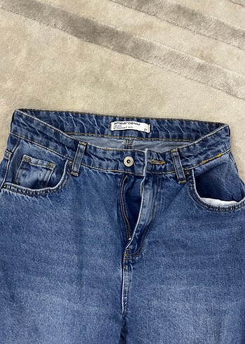 Kadın Mavi Normal Kesim Kot Pantolon - Görsel 3