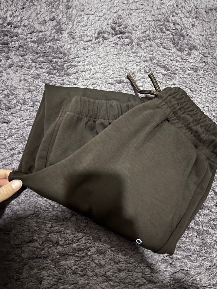 Kahverengi Kadın Rahat Kesim Eşofman Altı - Görsel 5