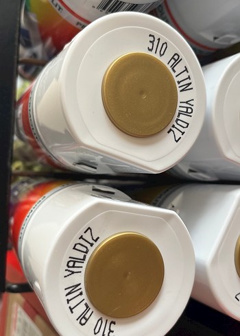 310 Altın Yaldız sprey boya - Görsel 3