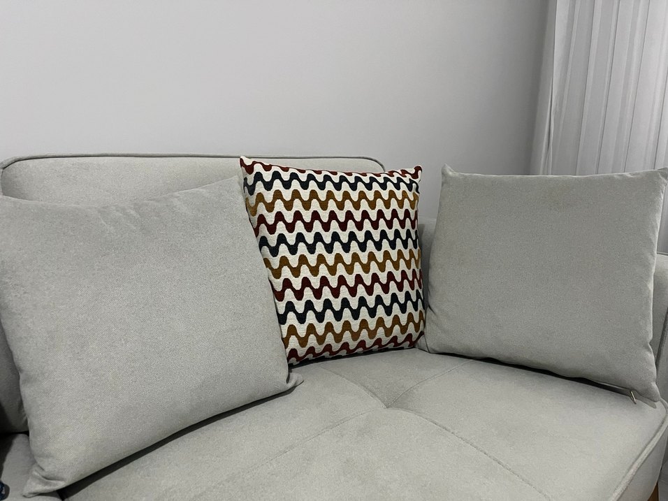 Nakışlı Çok Renkli Dekoratif Kırlent Kılıfı - Görsel 2