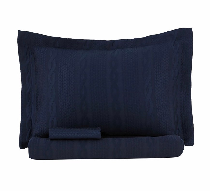 Nautica Home Lacivert Nakışlı Yatak Örtüsü Seti - Görsel 2