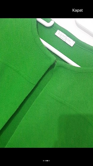 38 Beden Yeşil Hırka Ceket