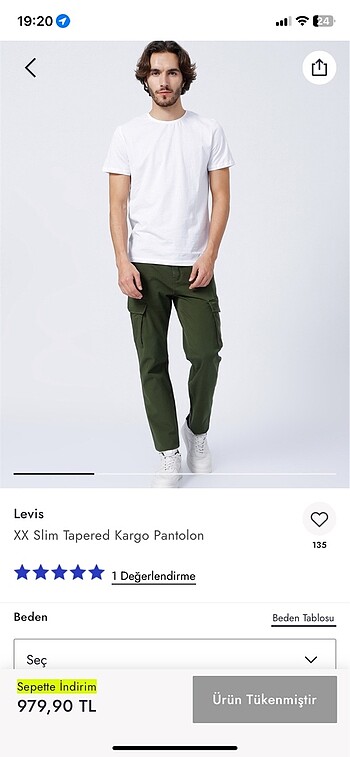 Levis Kargo Pantolon