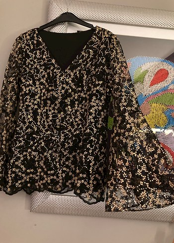 PAYETLİ ŞIK BLUZ - Görsel 5