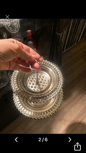 GÜMÜŞ İKİ KATLI SUNUMLUK