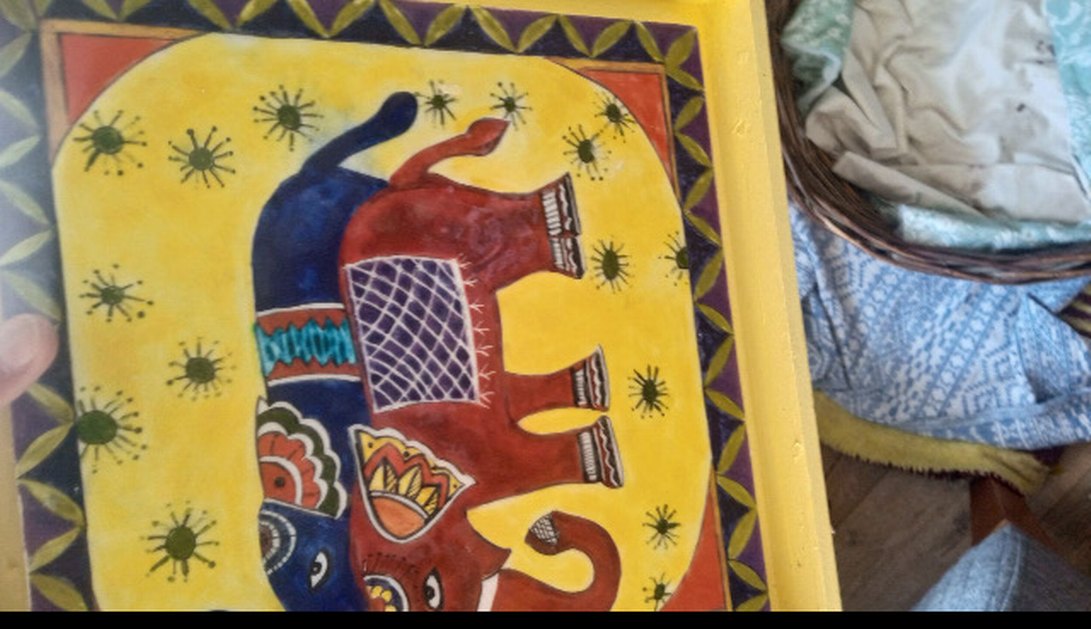 ÇİNİ ETNİK TEPSİ VEYA TABLO - Görsel 3