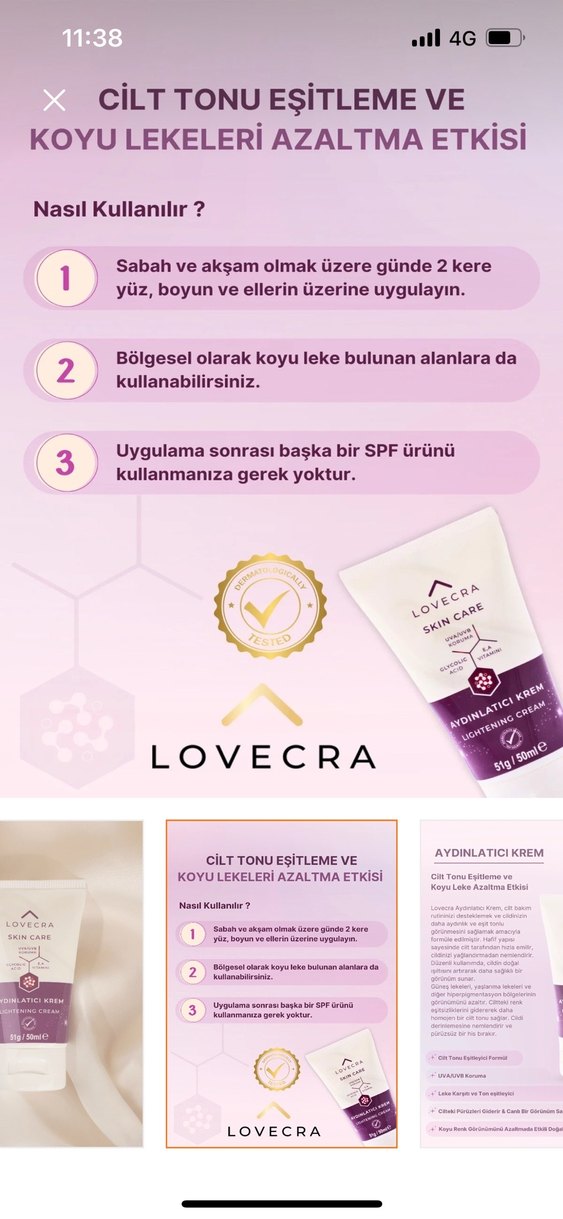 Aydınlatıcı krem - Görsel 3
