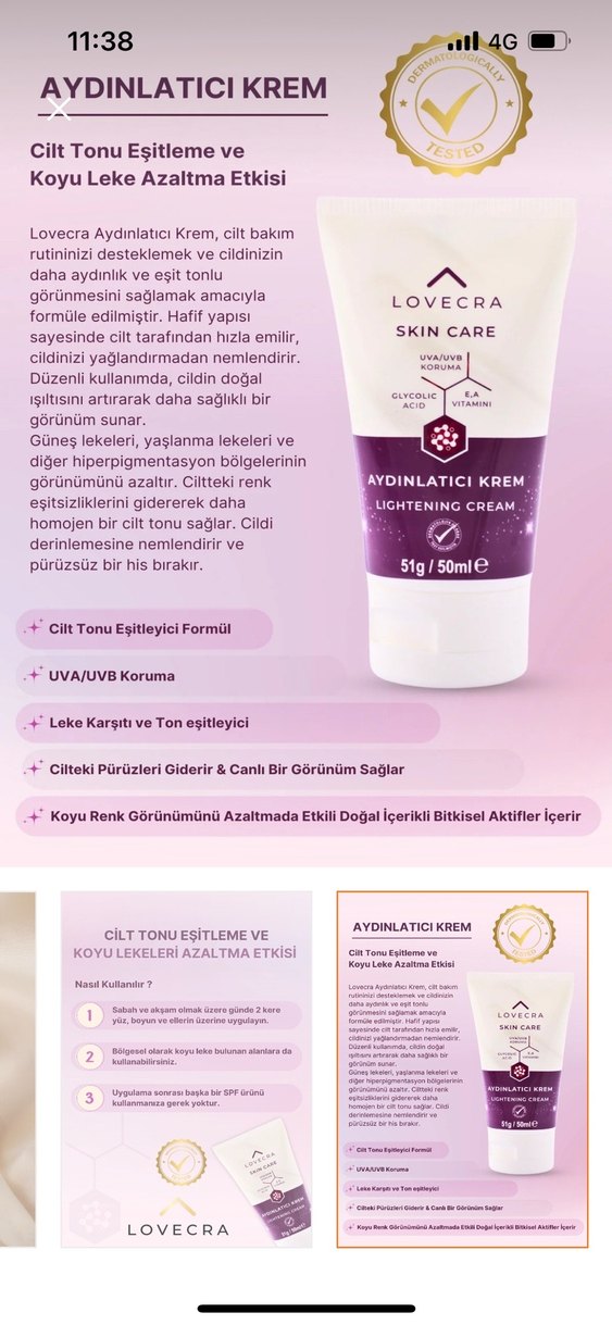 Aydınlatıcı krem - Görsel 4