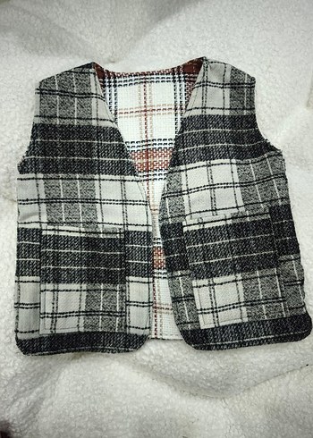 Pinterest tarzı unisex çocuk yelek. - Görsel 6