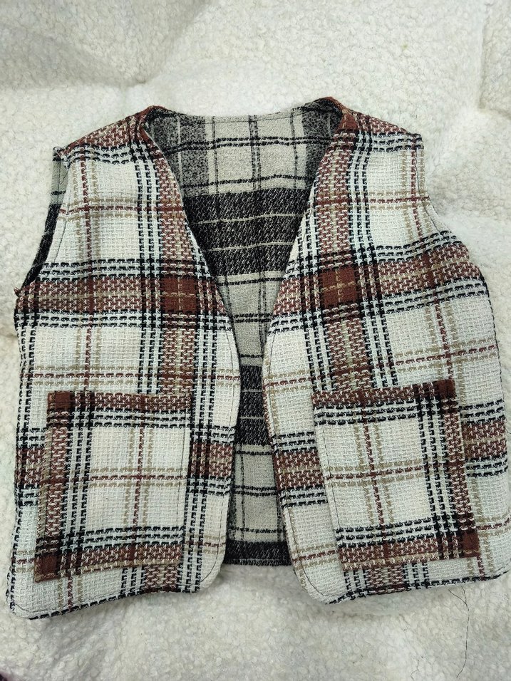 Pinterest tarzı unisex çocuk yelek. - Görsel 3