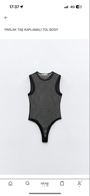 zara taşlı bodysuit