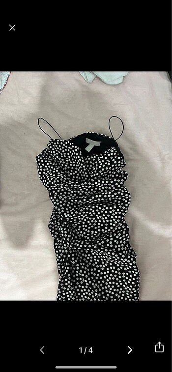 H&M h&m puantiyeli elbise